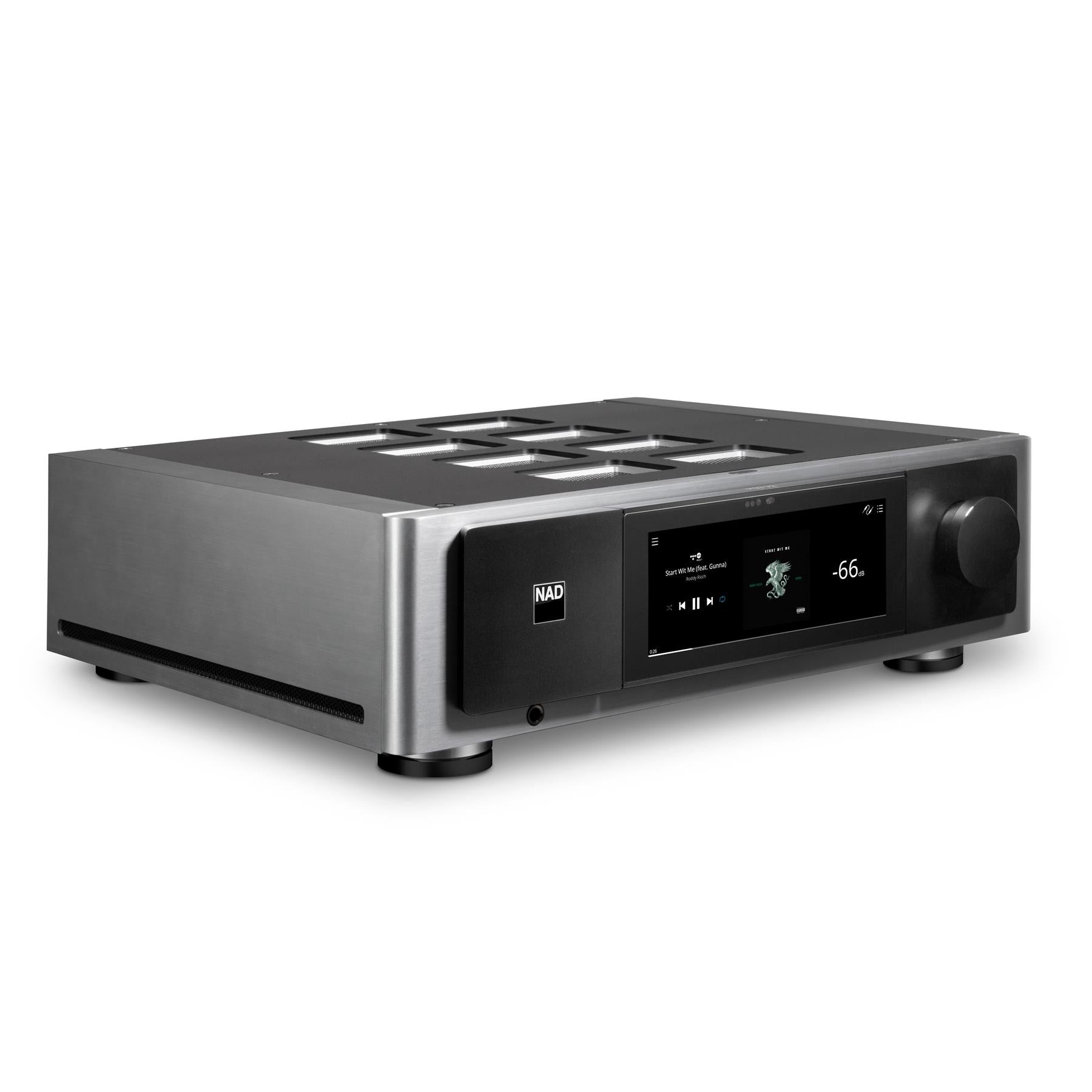 NAD M33 V2 BluOS Streaming Integrated Amplifier - High-End Digital Audio System for Home Theater & Music Listening | Perfect for Audiophiles & Hi-Fi Enthusiasts