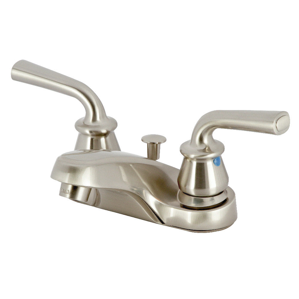Kingston Brass KB251RXL 4-Inch Centerset Bathroom Faucet with Pop-Up Drain - Vintage Style Bathroom Sink Faucet for Bathroom Vanity, Powder Room, and Guest Bathroom Renovation