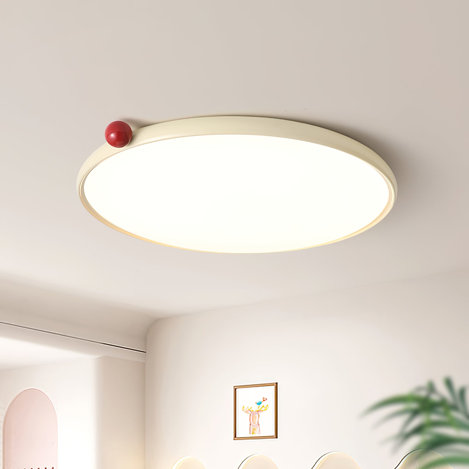 Lola Ceiling Lamp - Modern LED Flush Mount Light Fixture for Bedroom, Living Room & Kitchen | Energy-Efficient Indoor Lighting for Home & Office