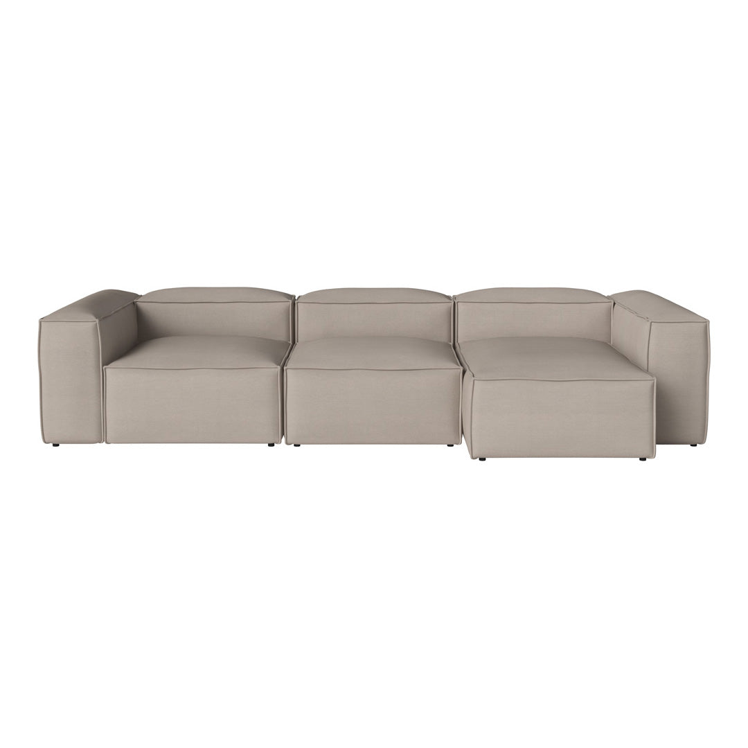 Cosima 3-Seater Sofa with Chaise Lounge - Modern L-Shaped Sectional Couch for Living Room, Apartment & Small Spaces - Soft Fabric Upholstery & Sturdy Frame - Perfect for Relaxing, Entertaining & Family Movie Nights