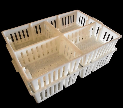 Rite Farm Products Poultry Chick Sorting Box - Heavy Duty Plastic Chick Basket for Baby Chicks, Ducklings & Poults - Perfect for Hatcheries, Farms & Poultry Breeding (12