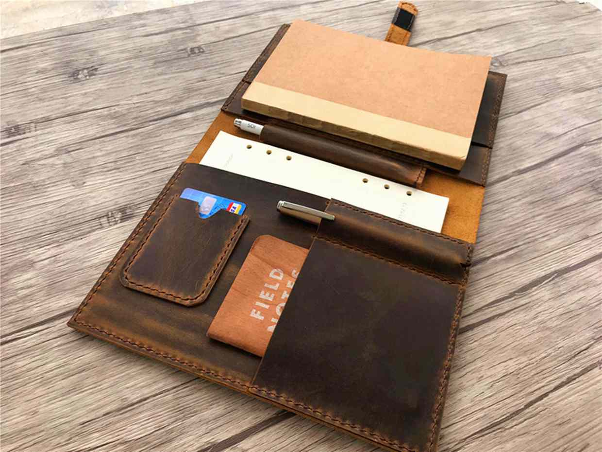 Personalized Rustic Leather Journal Notebook Cover - Handmade for Writing, Sketching & Gift Giving - Perfect for Travel, Work & Creative Projects