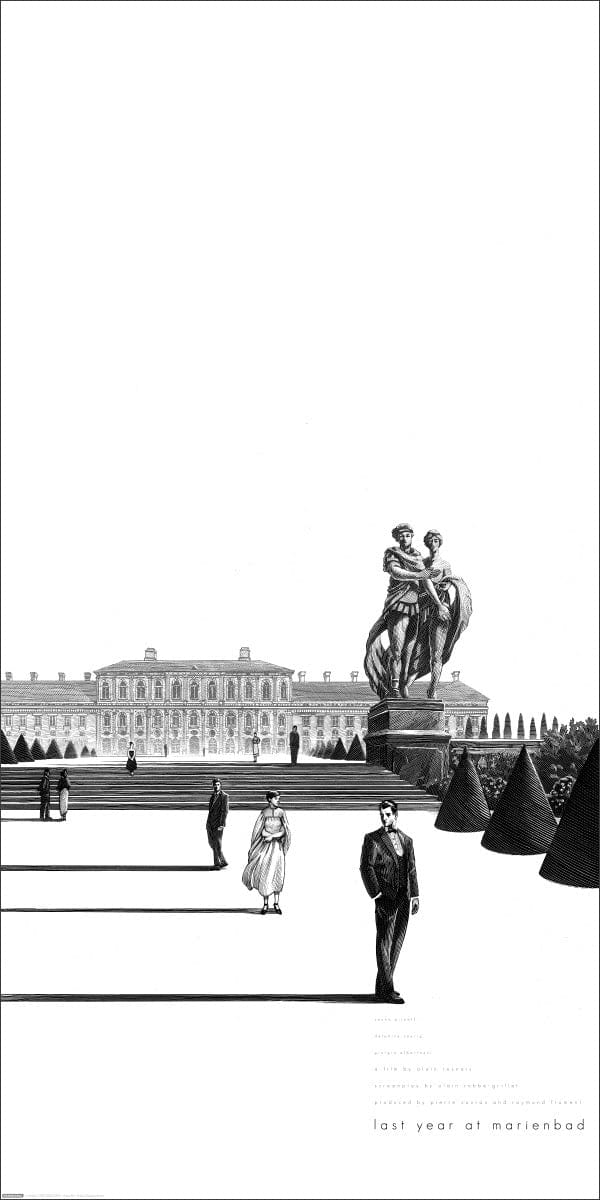 Black Dragon Press x Mondo #01: Last Year at Marienbad Art Print - Limited Edition Movie Poster for Classic Film Lovers & Home Decor