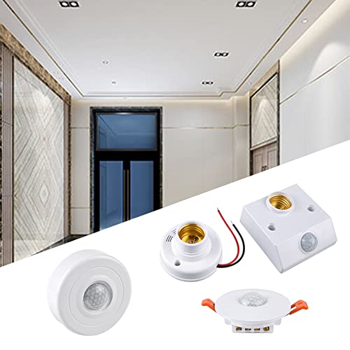 Fengyan LED Landscape Light with PIR Motion Sensor & Sound Control - E27 Socket for Outdoor Street Lighting (SKG E27) - Perfect for Garden, Pathway, and Driveway Security Lighting