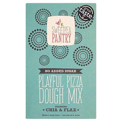 Sweetpea Pantry Wholegrain Pizza Dough Mix with Chia & Flax Seeds - 260g | Healthy Homemade Pizza Base | Perfect for Family Dinners & Party Snacks