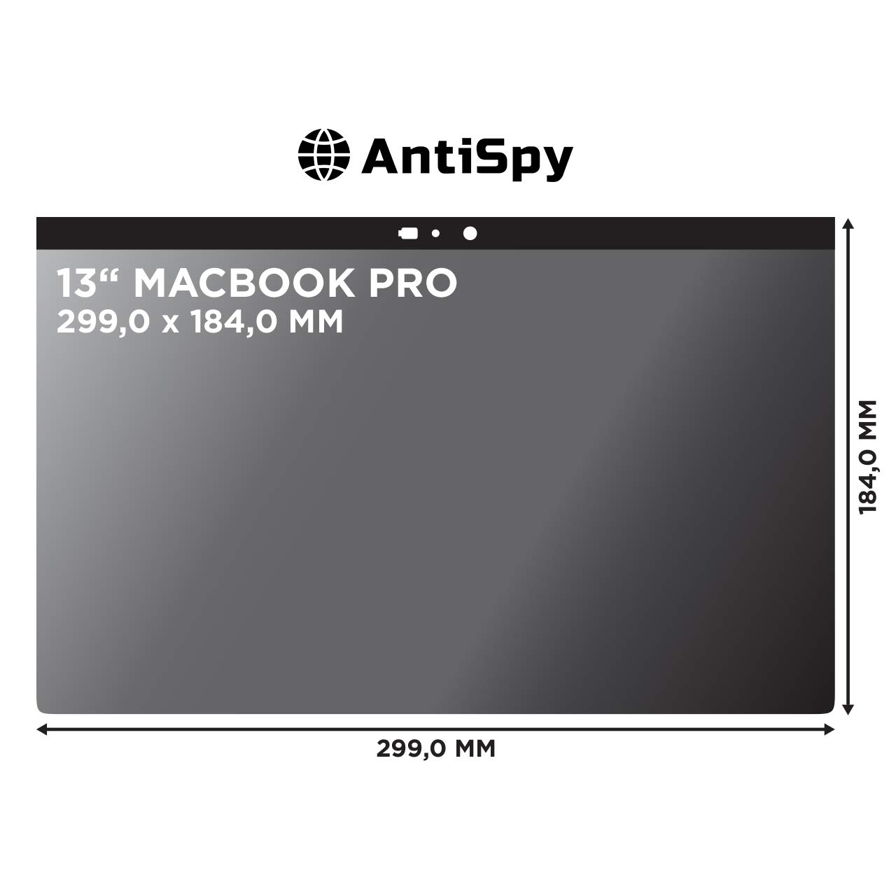 Anti-Spy Privacy Screen Protector for MacBook Pro 13 Inch (2020-2024) - Magnetic Webcam Cover & Anti-Glare Film - Compatible with Apple MacBook Pro 13