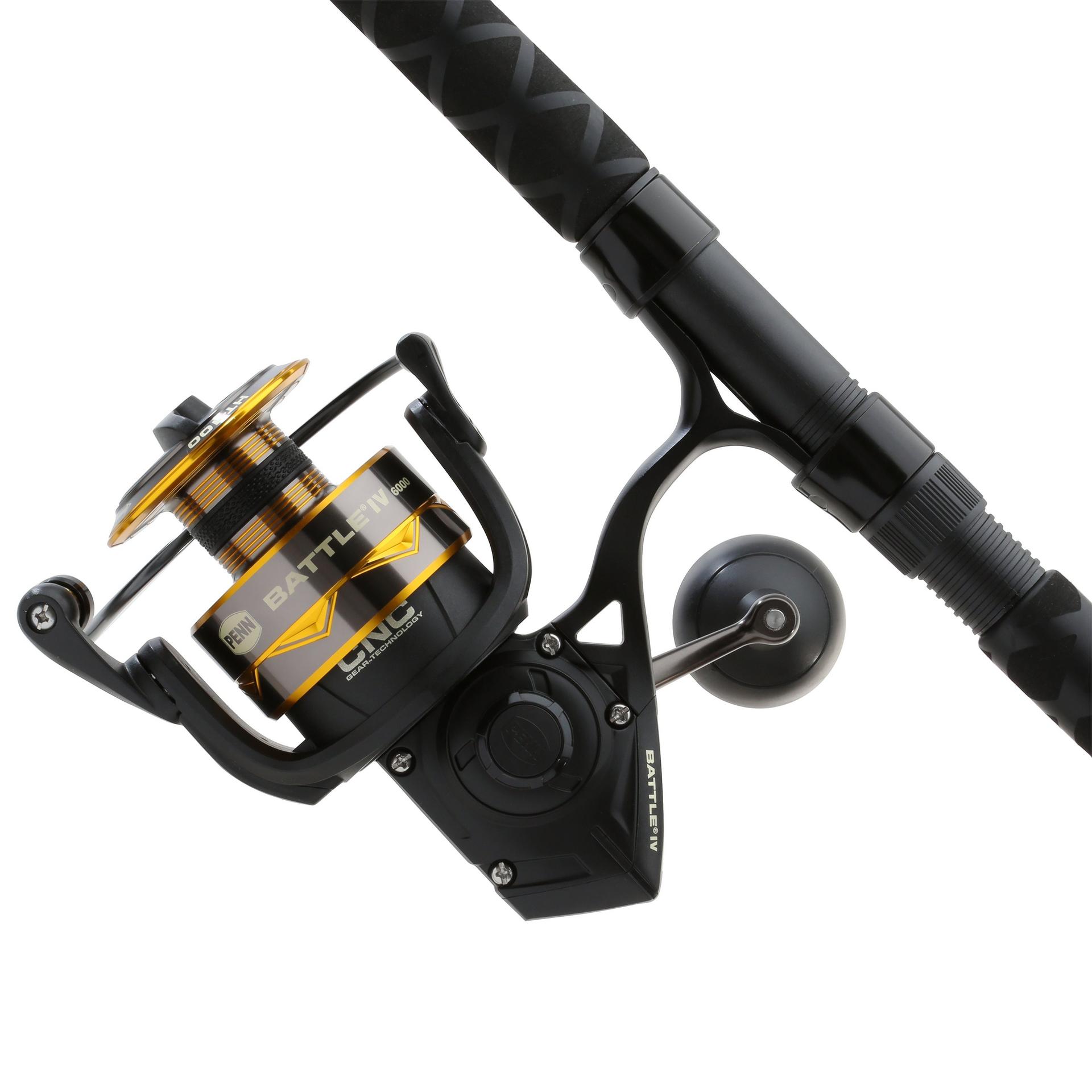 Battle IV Spinning Rod and Reel Combo - Premium Fishing Gear for Freshwater & Saltwater Anglers - Perfect for Bass, Trout, and Walleye Fishing