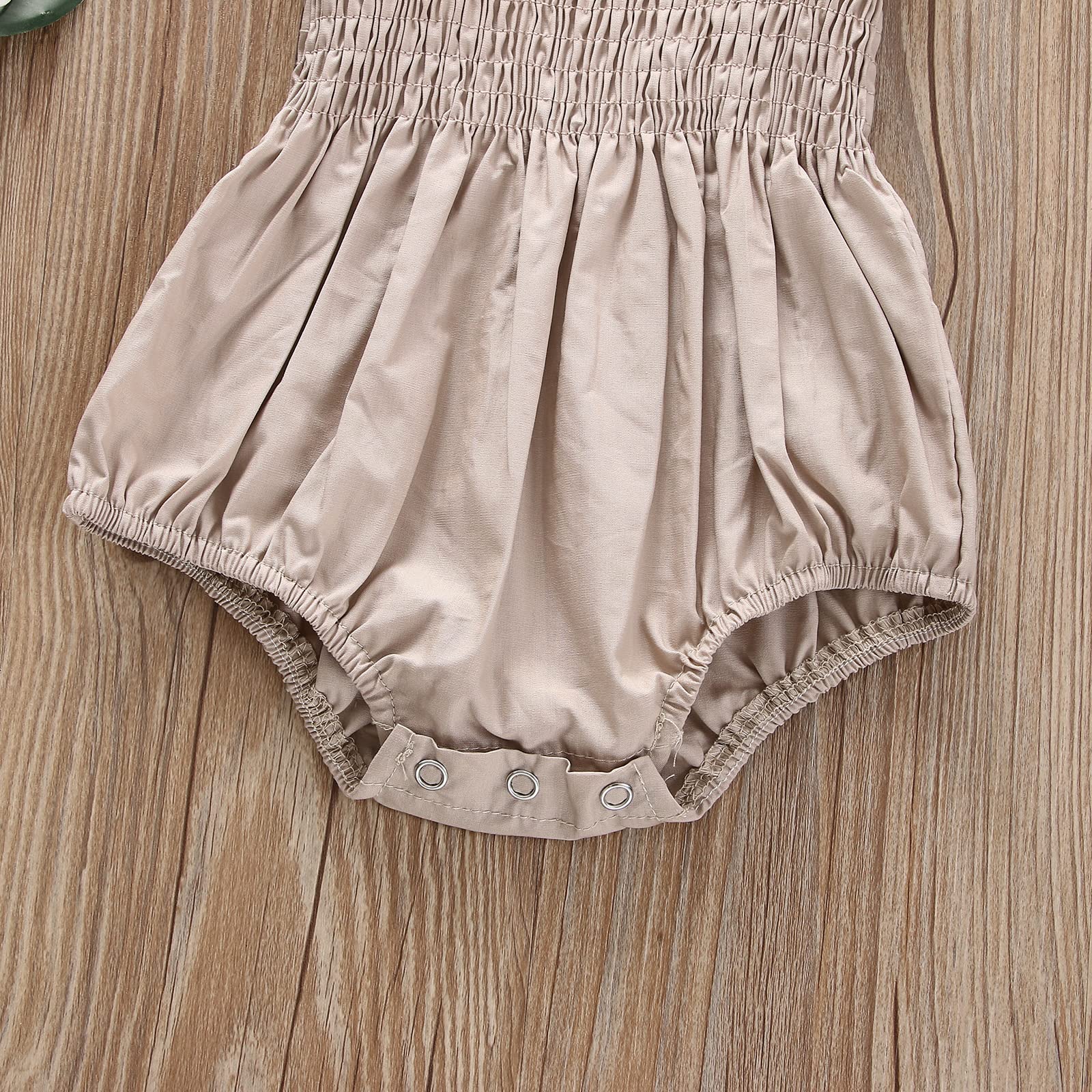 Newborn Baby Girl Sleeveless Halter Romper with Frill & Headband - Soft Cotton One-Piece Jumpsuit for Summer Outfits | Perfect for Beach, Photo Shoots & Casual Wear