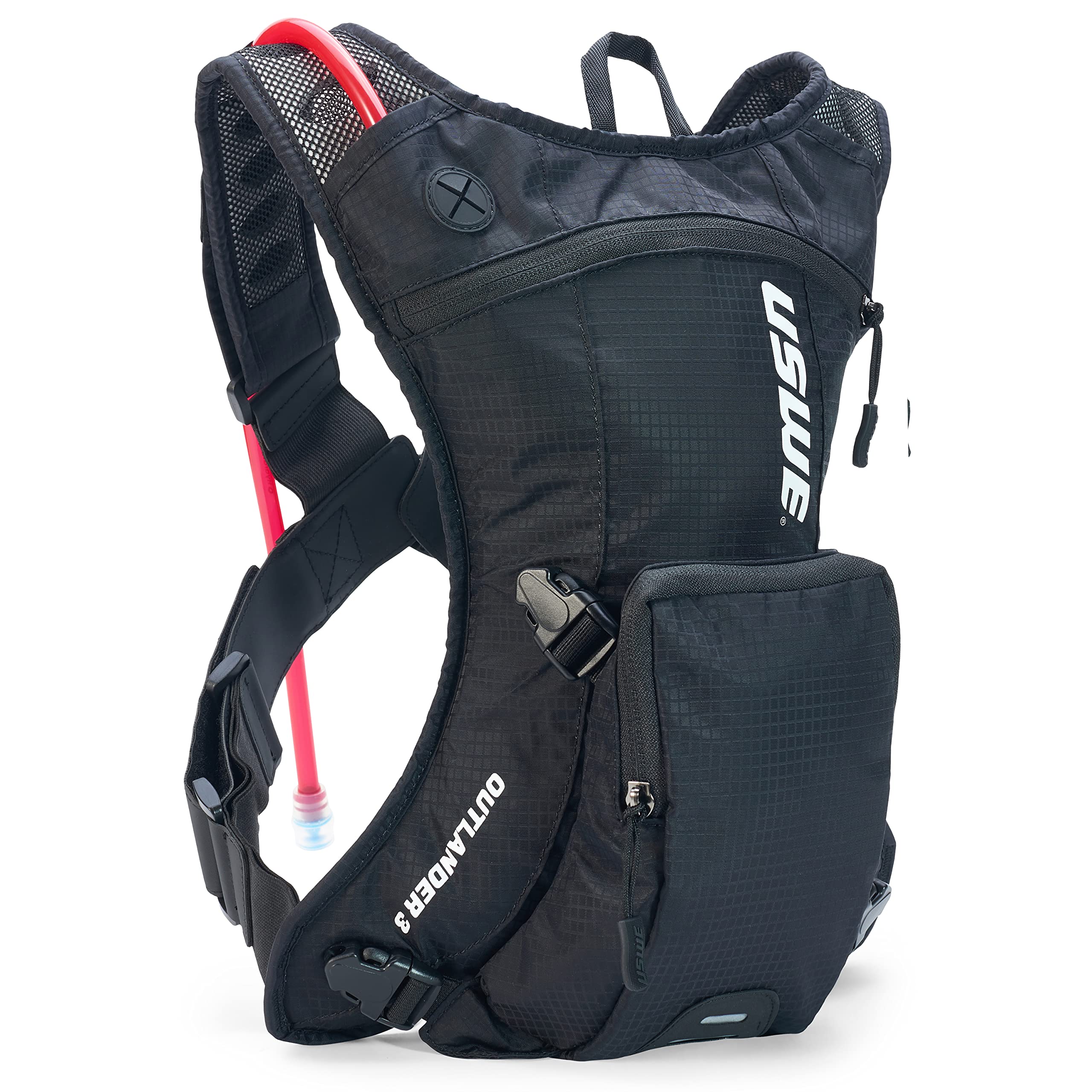 USWE Outlander Hydration Pack with 2L Water Bladder - Lightweight Hydration Backpack for Cycling, Mountain Biking, Hiking & Trail Running - Perfect for Outdoor Adventures & Sports Activities