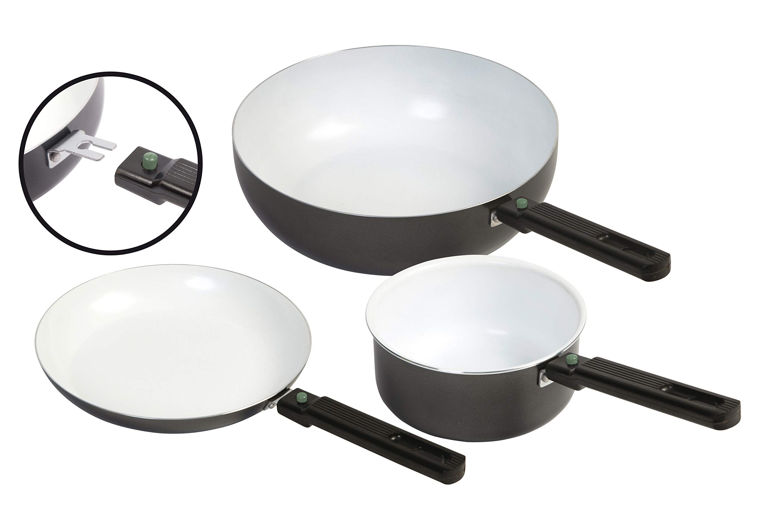 Best Nonstick Wok Pan with Removable Handle - Sprint ECO Carbon Steel Stir Fry Pan for Asian Cooking - Perfect for Stir-Frying, Sautéing & Deep Frying in Home Kitchen