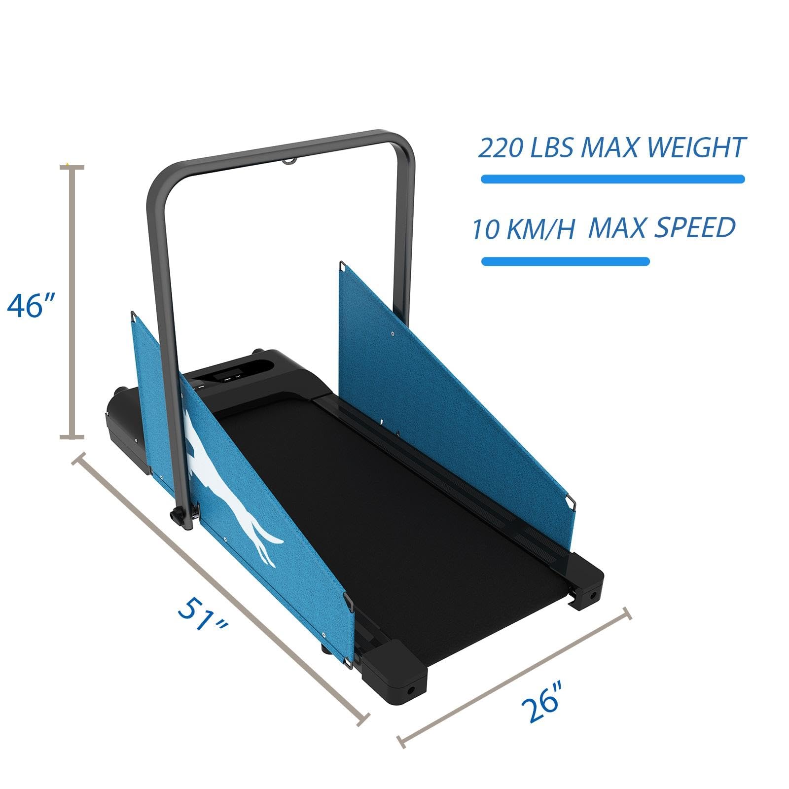 Small & Medium Dog Treadmill with Remote Control - Indoor Pet Exercise Machine for Training, Running & Fitness - Includes Pre-Set Programs for Home Use & Rehabilitation