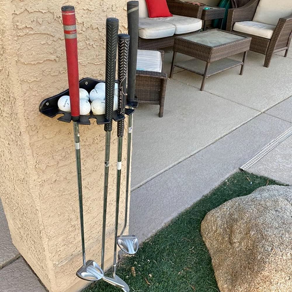 2 Pack Golf Club Organizers - Wall Mounted Golf Putter Rack & Storage Holder for Clubs - Easy Installation Golf Accessory - Perfect for Home, Garage, or Golf Club Organization