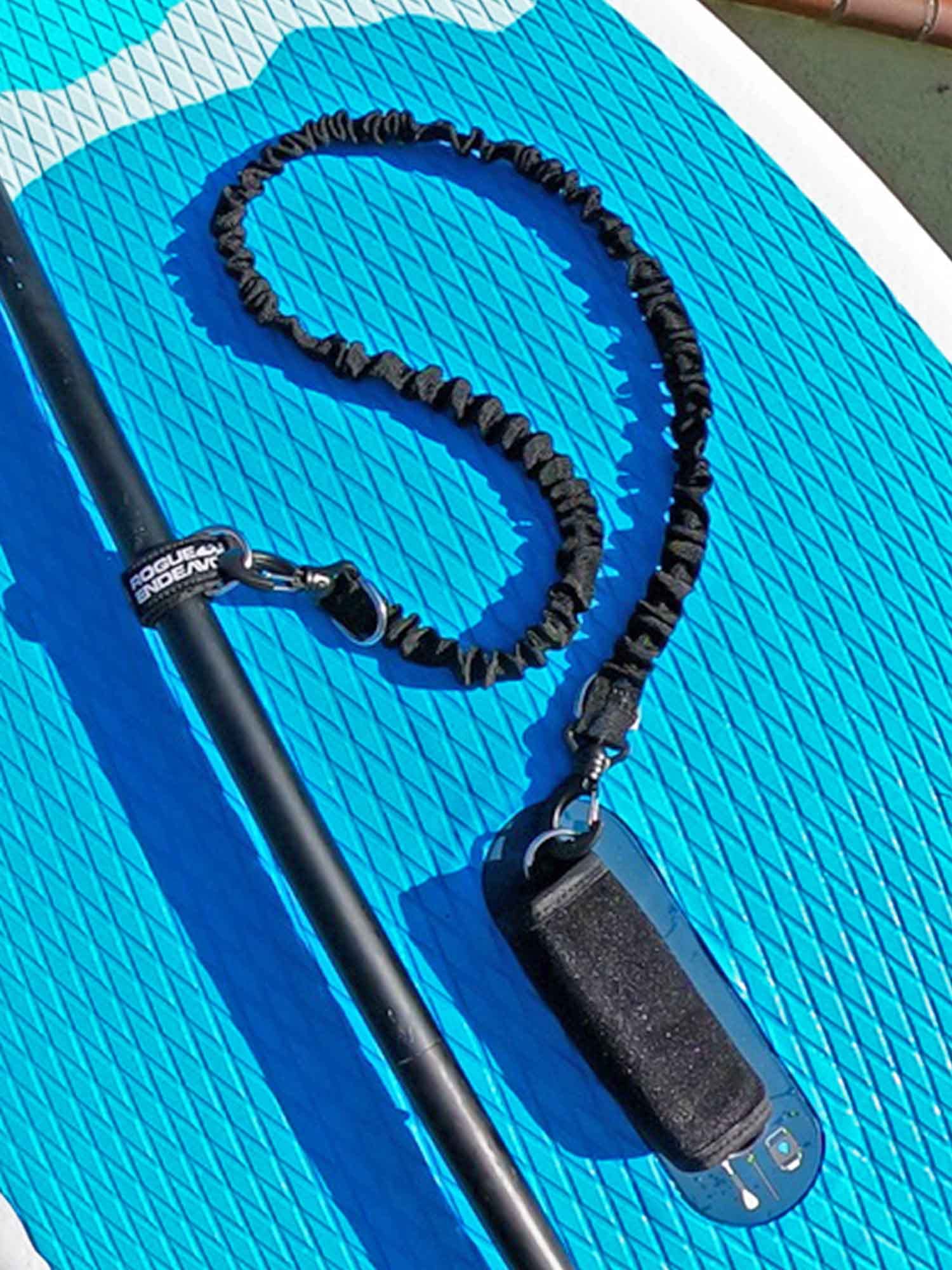 Premium Stretch Nylon Kayak Paddle Leash - Secure Your Paddle, Oar or Fishing Gear to Kayak, Canoe or Paddle Board | Durable Water Sports Accessory for Fishing, Recreation & Safety on Lakes, Rivers & Oceans