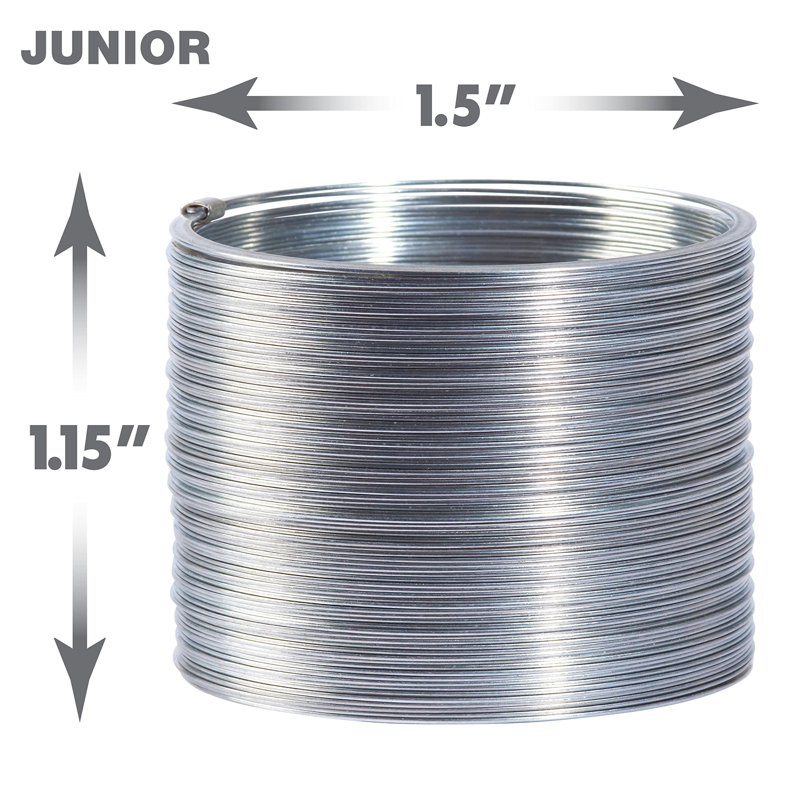 Original Slinky® Brand Fidget Toy Pack - 1 Giant, 1 Classic & 1 Junior Metal Spring Toys for Kids Ages 5+ | Stress Relief, STEM Learning & Fun Walking Spring Toys | Great for Classrooms, Playtime & Sensory Play (Amazon Exclusive by Just Play)