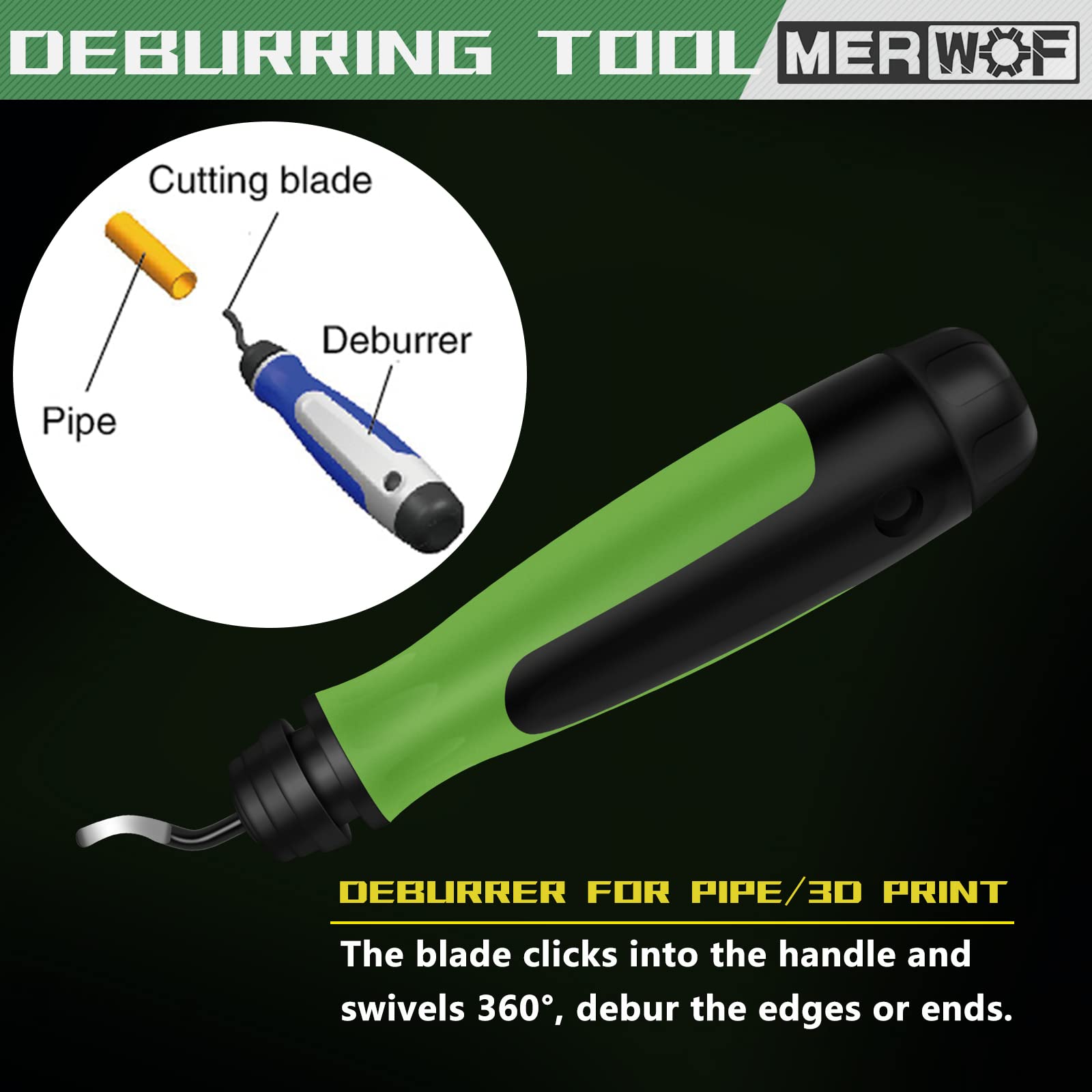 HVAC Flaring Tool Kit for 1/4'' - 3/4'' Copper & Aluminum Pipes - 45° Eccentric Manual Flaring Tool with Clutch, Pipe Cutter & Deburring Tool (5-Piece Set) - Perfect for AC Repair, Refrigeration & Plumbing Projects