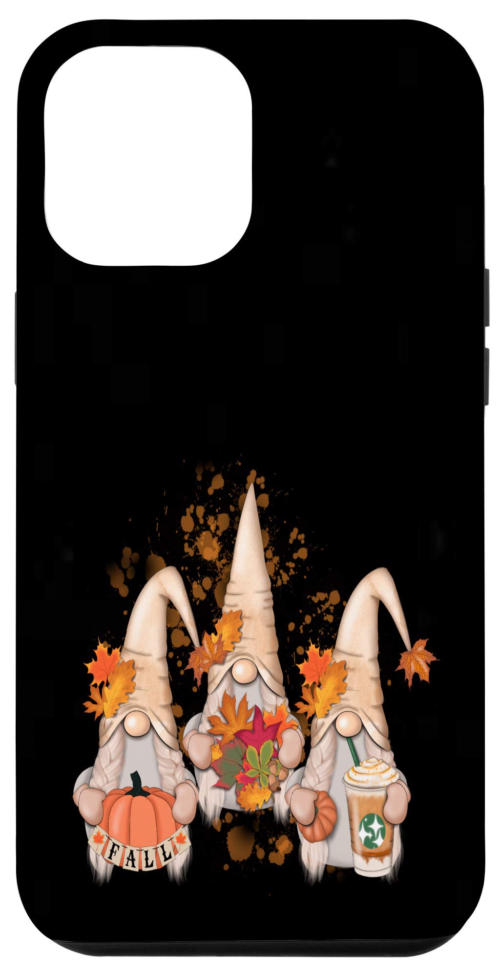 iPhone 12 Pro Max Case - Nordic Gnomes with Pumpkins Design, Fall & Autumn Protective Cover for Apple iPhone 12 Pro Max - Perfect for Seasonal Decorations, Thanksgiving, Halloween, and Winter Holiday Gifts
