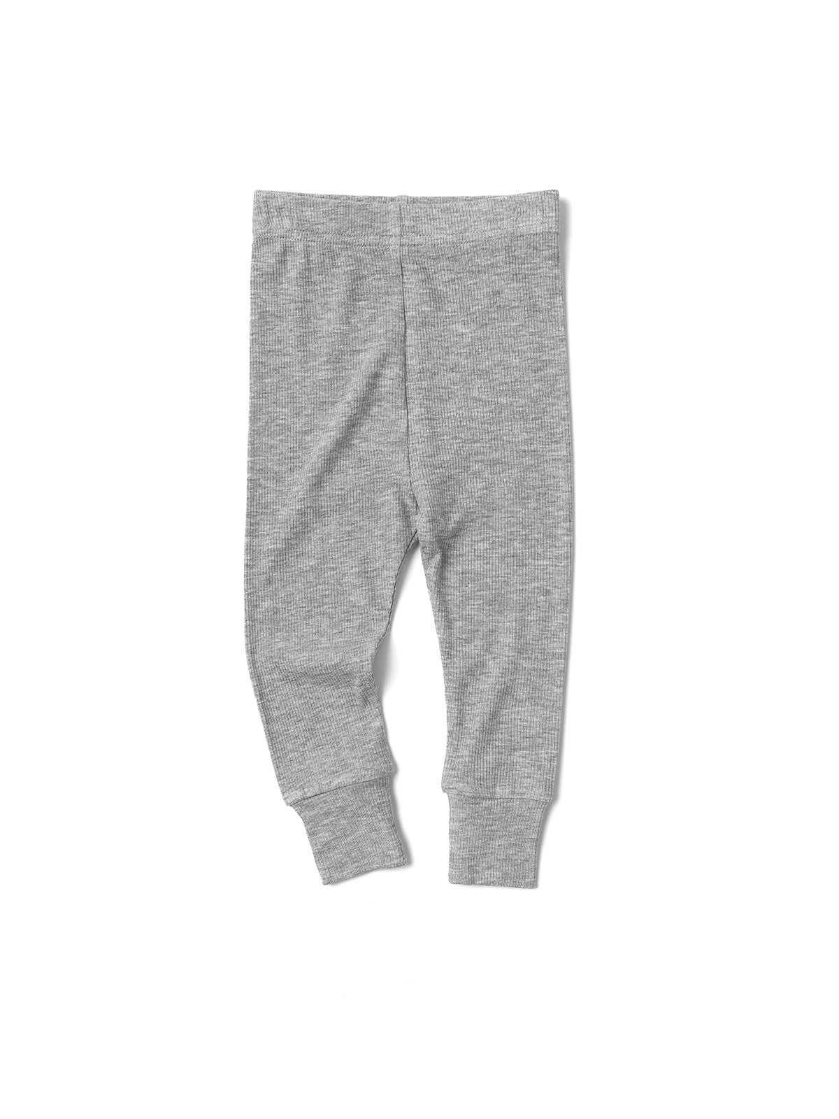 High Waist Ribbed Leggings for Women - Stretchy & Comfortable Grey Workout Yoga Pants - Perfect for Gym, Running, Lounge & Everyday Wear