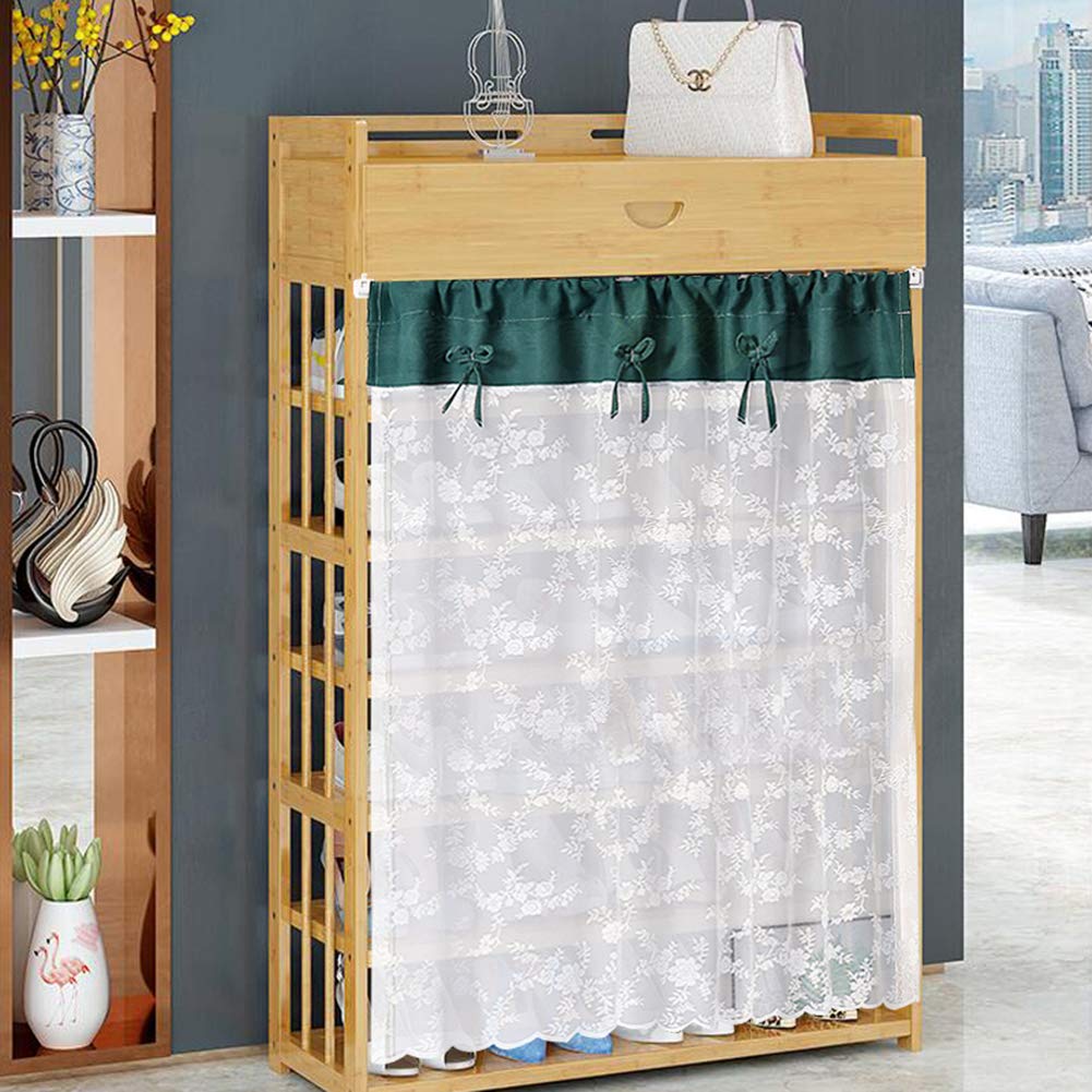 Rod Pocket Lace Sheer Half Curtain - White Mesh Room Divider, 36 Inch Long Embroidery Floral Voile Cafe Curtain for Living Room, Bedroom & Office Privacy