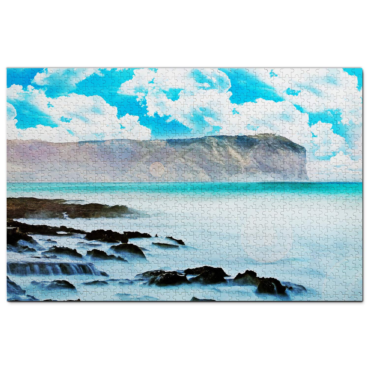 1000 Piece Spain Arenal Beach Javea Wooden Jigsaw Puzzle - Premium Travel Souvenir & Home Decor for Adults, Family Game Night, and Relaxation Therapy
