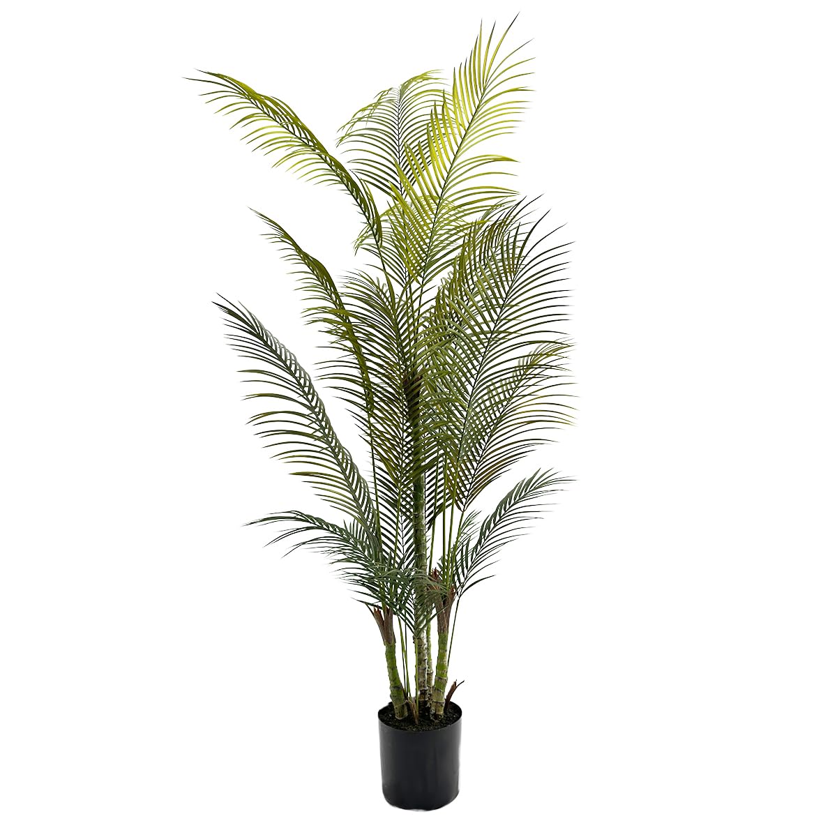 6ft Artificial Palm Tree in Pot - Realistic Fake Indoor Plant for Home, Office, and Decor | Perfect for Living Room, Bedroom, and Balcony