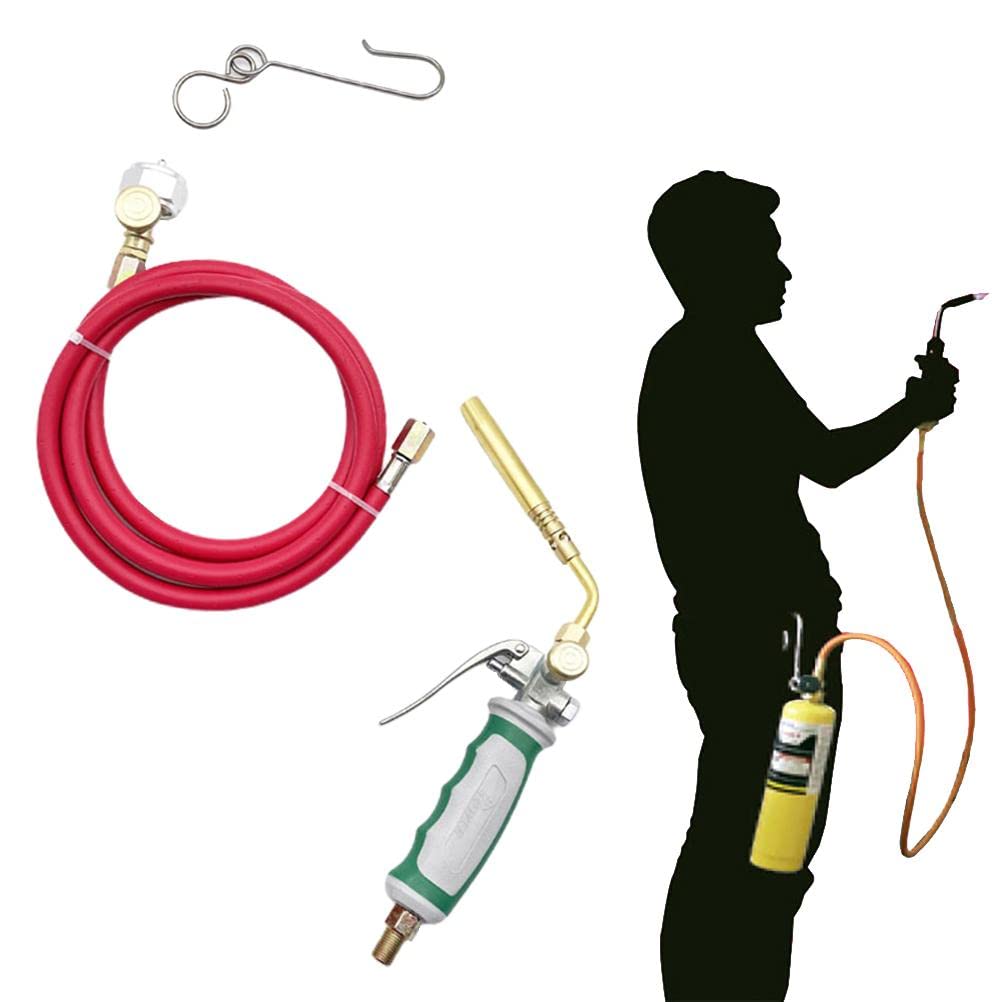 Professional Welding Torch Kit with 1.5m Hose - Compatible with MAPP Gas Cylinders for Metal Fabrication, DIY Projects & Home Repairs