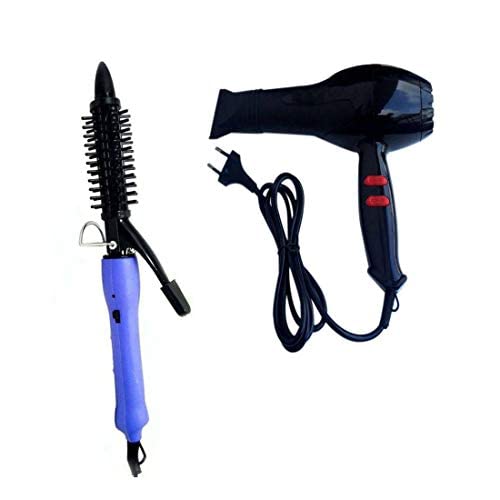 2-in-1 Nirvani 2888 Hair Dryer & 16B Hair Curler Brush - Instant Heat Styling Tool with Motor for Home Use - Perfect for Quick Blowouts, Salon-Quality Curls & Everyday Styling