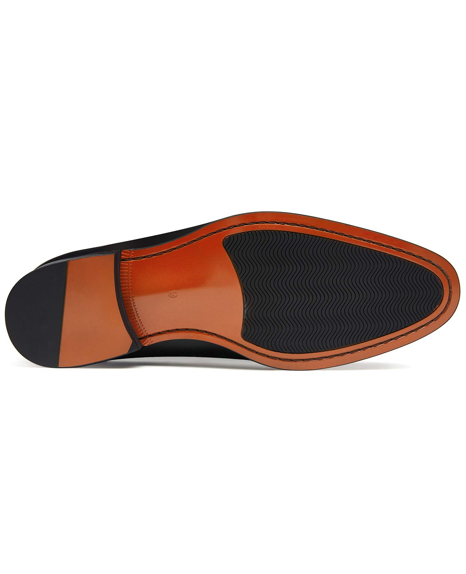 FRASOICUS Genuine Leather Men's Dress Shoes - Monk Strap Wingtip Formal Slip-On Loafers for Business, Wedding & Office Wear