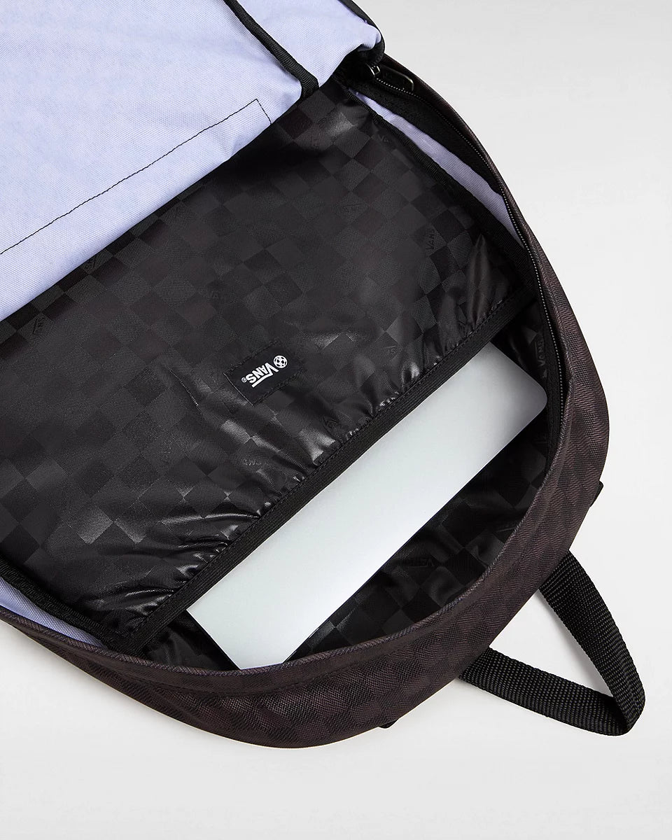 Vans Old Skool Check Black Backpack - Stylish & Durable School & Travel Backpack for Men & Women - Perfect for College, Work & Outdoor Adventures