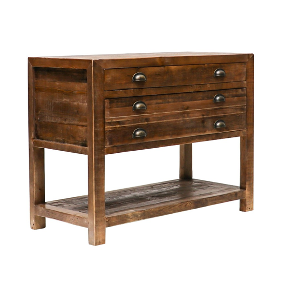 Print Console with 2 Drawers - Compact Storage Solution for Home Office & Gaming Setup