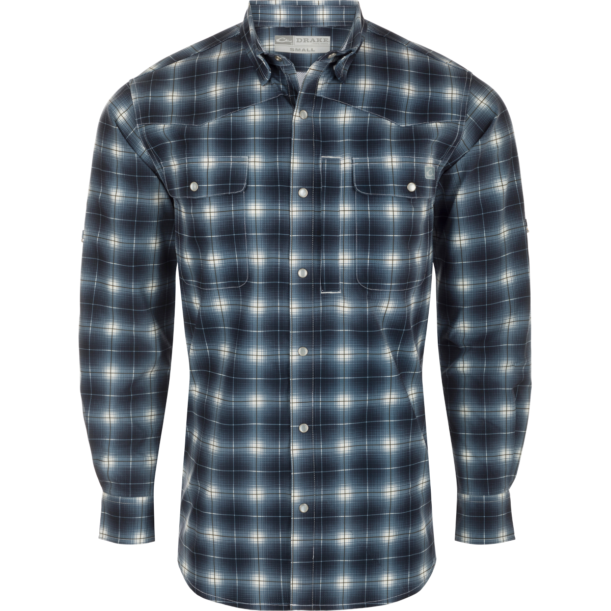 Cinco Ranch Western Fall Plaid Button Down Long Sleeve Shirt for Men - Classic Cowboy Style Flannel Shirt for Autumn Outdoor Activities, Rodeo, and Casual Wear