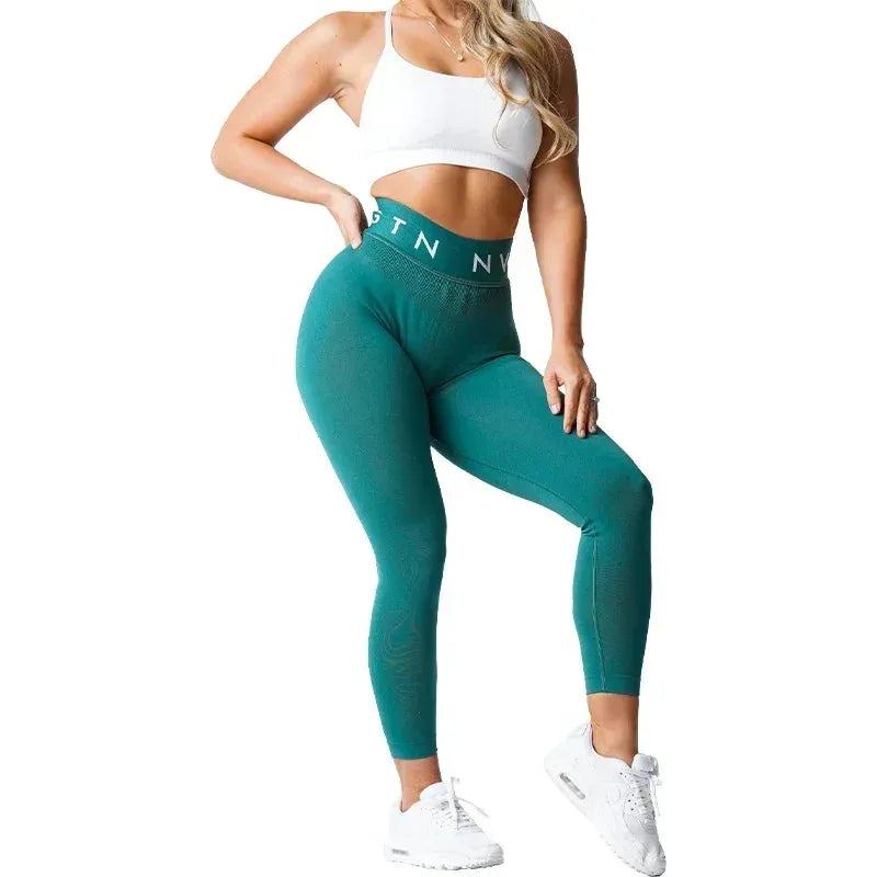 NVGTN High Waist Seamless Leggings for Women - Tummy Control Yoga Pants with Squat Proof & Breathable Fabric - Workout Running Gym Fitness Compression Tights (Great for Yoga, Running & Everyday Wear)