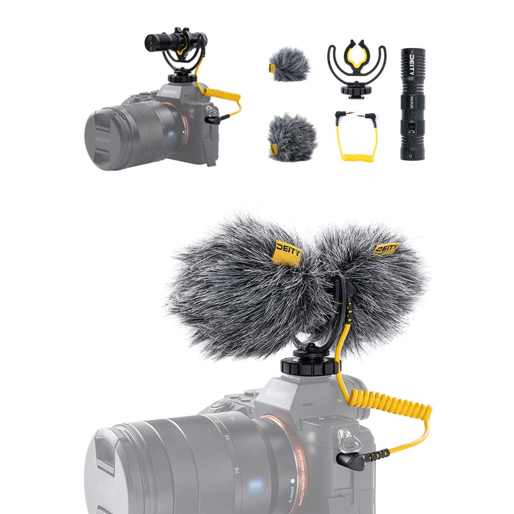 Deity V-Mic D4 DUO Dual Cardioid Camera Microphone - Professional Shotgun Mic for DSLR, Mirrorless & Video Cameras - Perfect for Vlogging, Interviews & Film Making