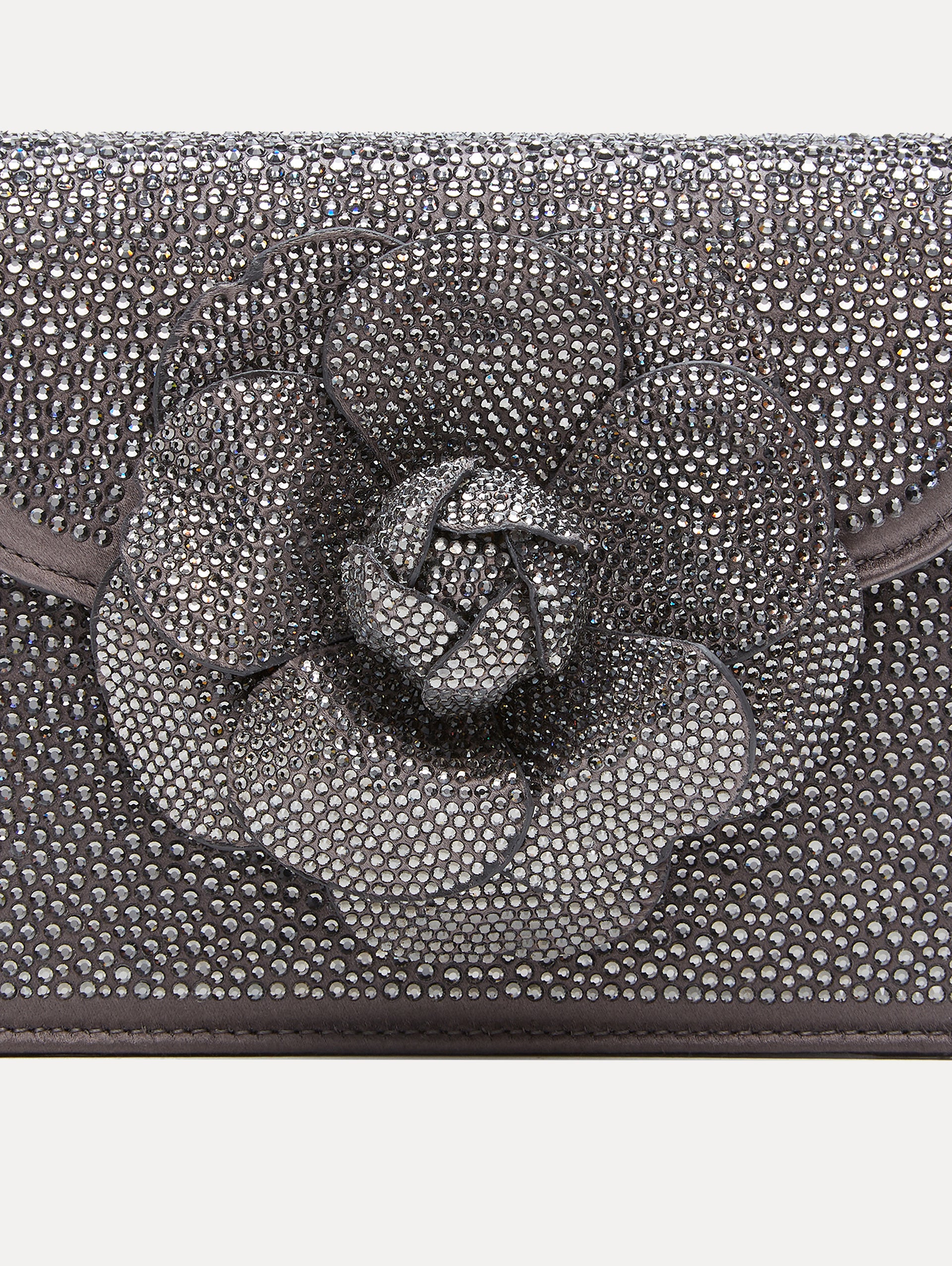Elegant Crystal Pavé Mini TRO Crossbody Bag for Women - Perfect for Evening Parties, Weddings & Special Occasions