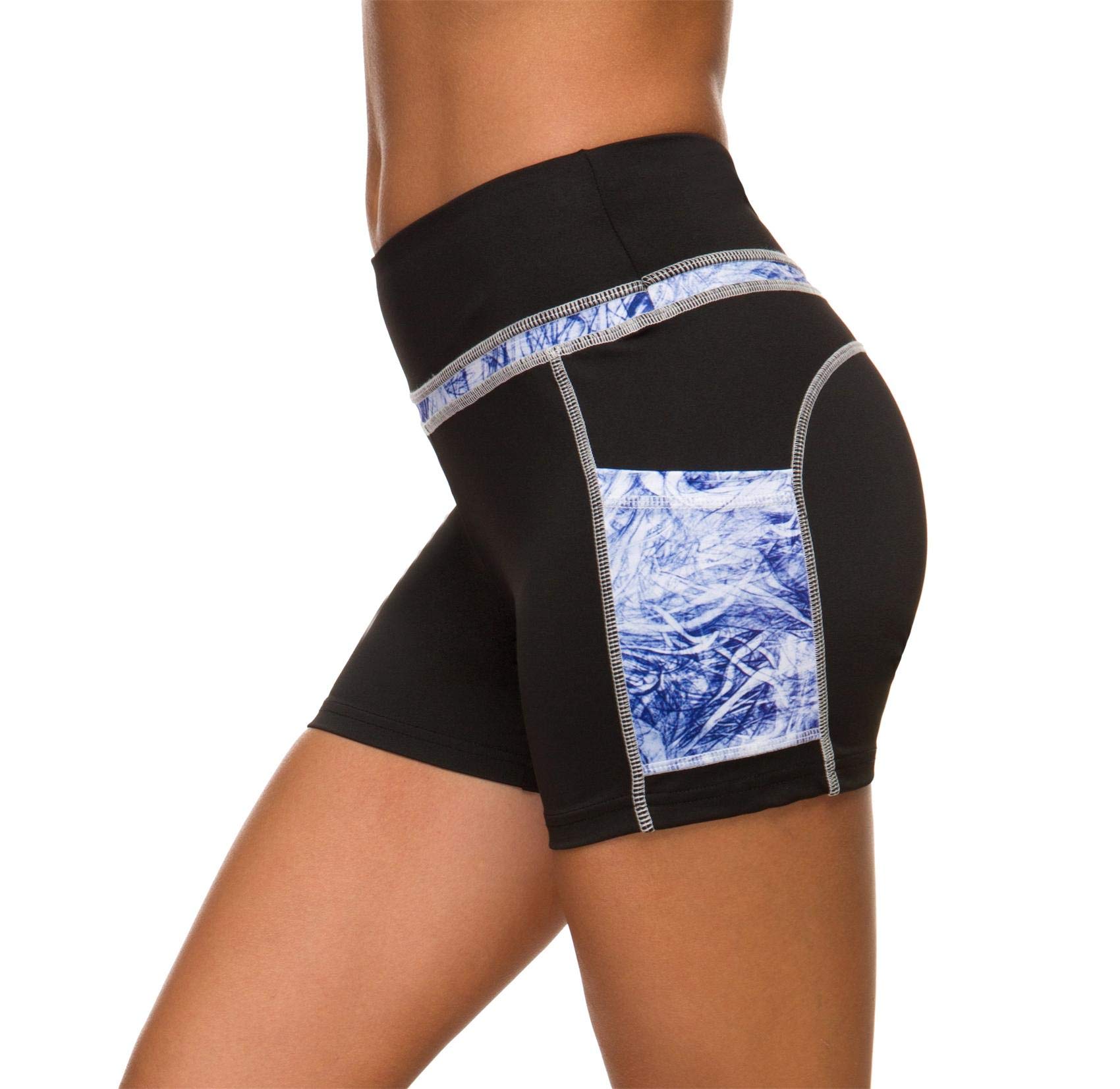 Munvot Women's High-Waisted Running Tights with Pockets - Breathable Workout Yoga Shorts for Gym, Jogging & Active Lifestyle