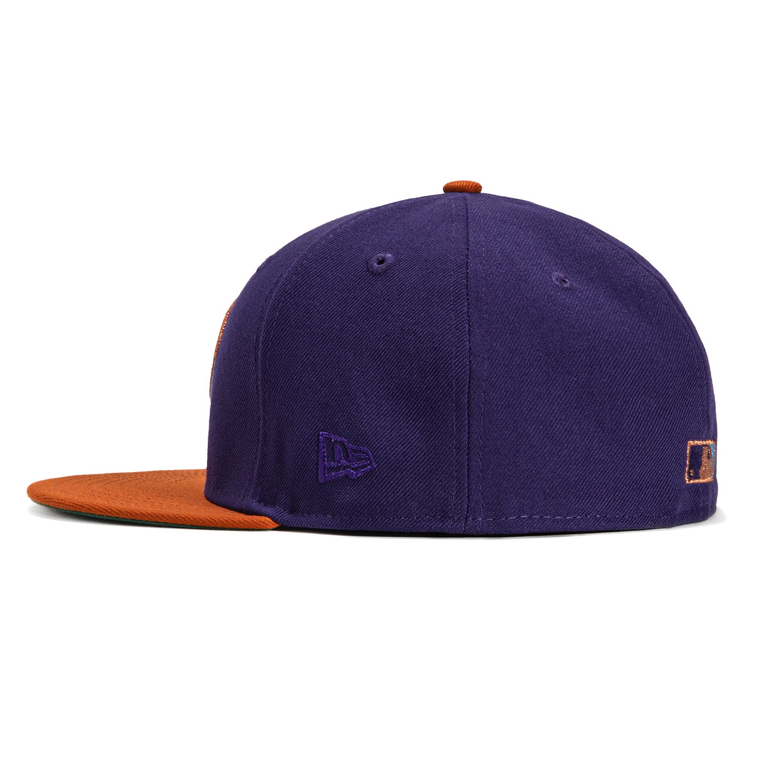 New Era 59Fifty Arizona Diamondbacks MLB Baseball Cap with Inaugural Patch - Purple, Burnt Orange & Metallic Copper | Official Licensed Snapback Hat for Fans, Sports & Casual Wear