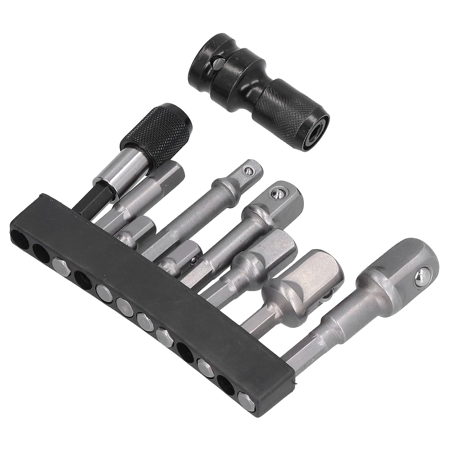 Self-Locking Socket Adapter & Screwdriver Bit Converter Kit - Square Head for Power Tools - Perfect for DIY Projects, Automotive Repairs, and Home Improvement Tasks