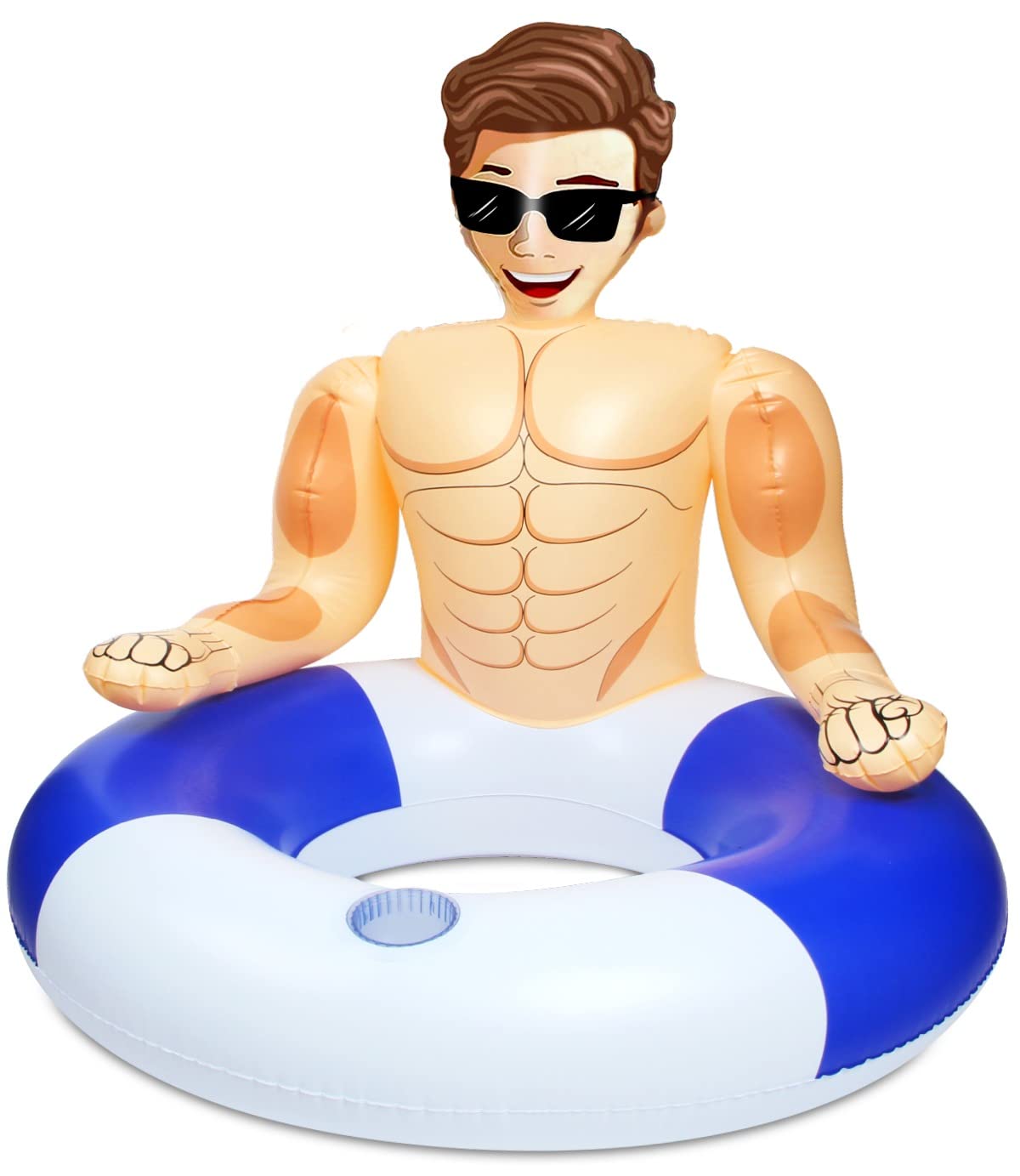 **Premium Silph PLC Pool Float - Inflatable Swim Ring with Cup Holder for Adults & Kids - Perfect for Pool Parties, Relaxation & Lifeguard Fun**    *(Use for summer pool parties, beach vacations, backyard relaxation, or lifeguard-themed events!)*