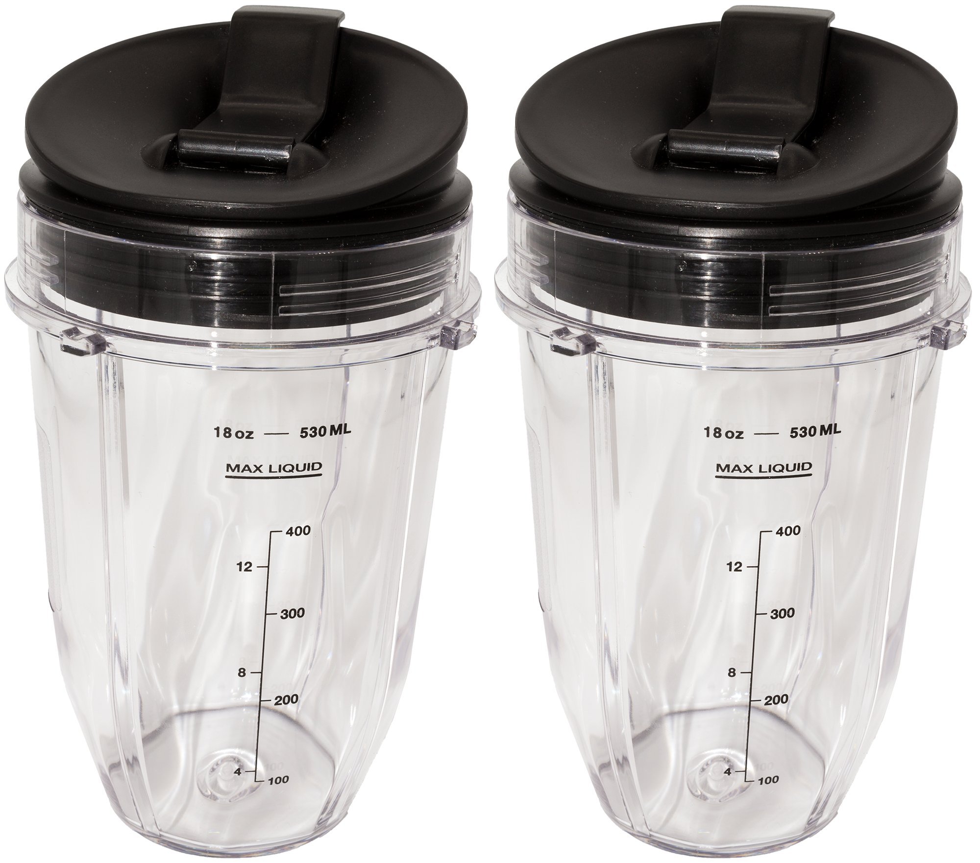 Premium 18oz Blender Cup with Sip & Seal Lid - Replacement for Nutri Ninja Auto-iQ 1000w & Duo Blenders - BPA-Free Blender Accessories (2 Pack) - Perfect for Smoothies, Protein Shakes & Meal Prep