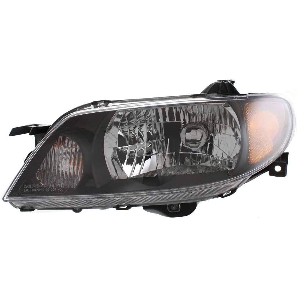KarParts360 Replacement Headlight Assembly for 2001-2003 Mazda Protege - Driver Side with Bulbs (Part# MA2502120) | Perfect for Night Driving & Foggy Conditions