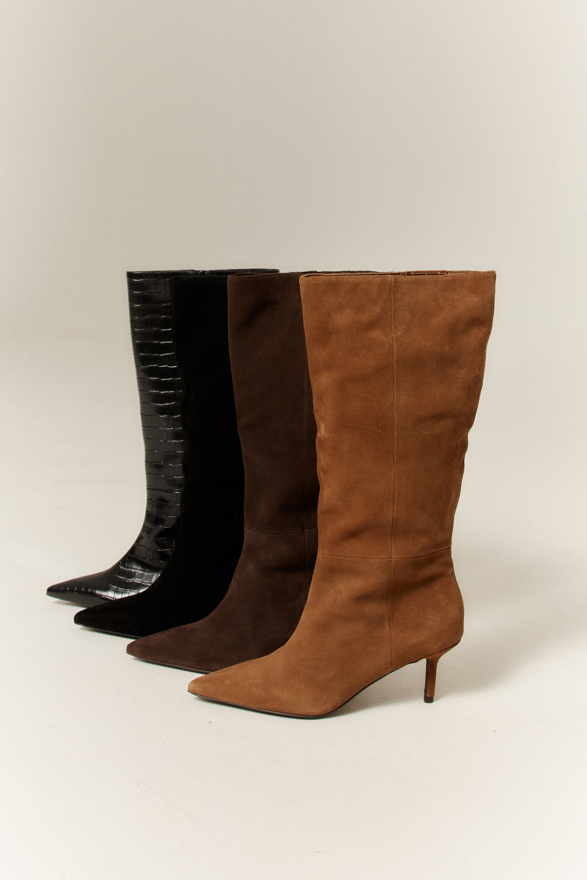 Yonita Women's Long Suede Boots in Tobacco Brown - Stylish & Comfortable Knee-High Boots for Fall & Winter Fashion