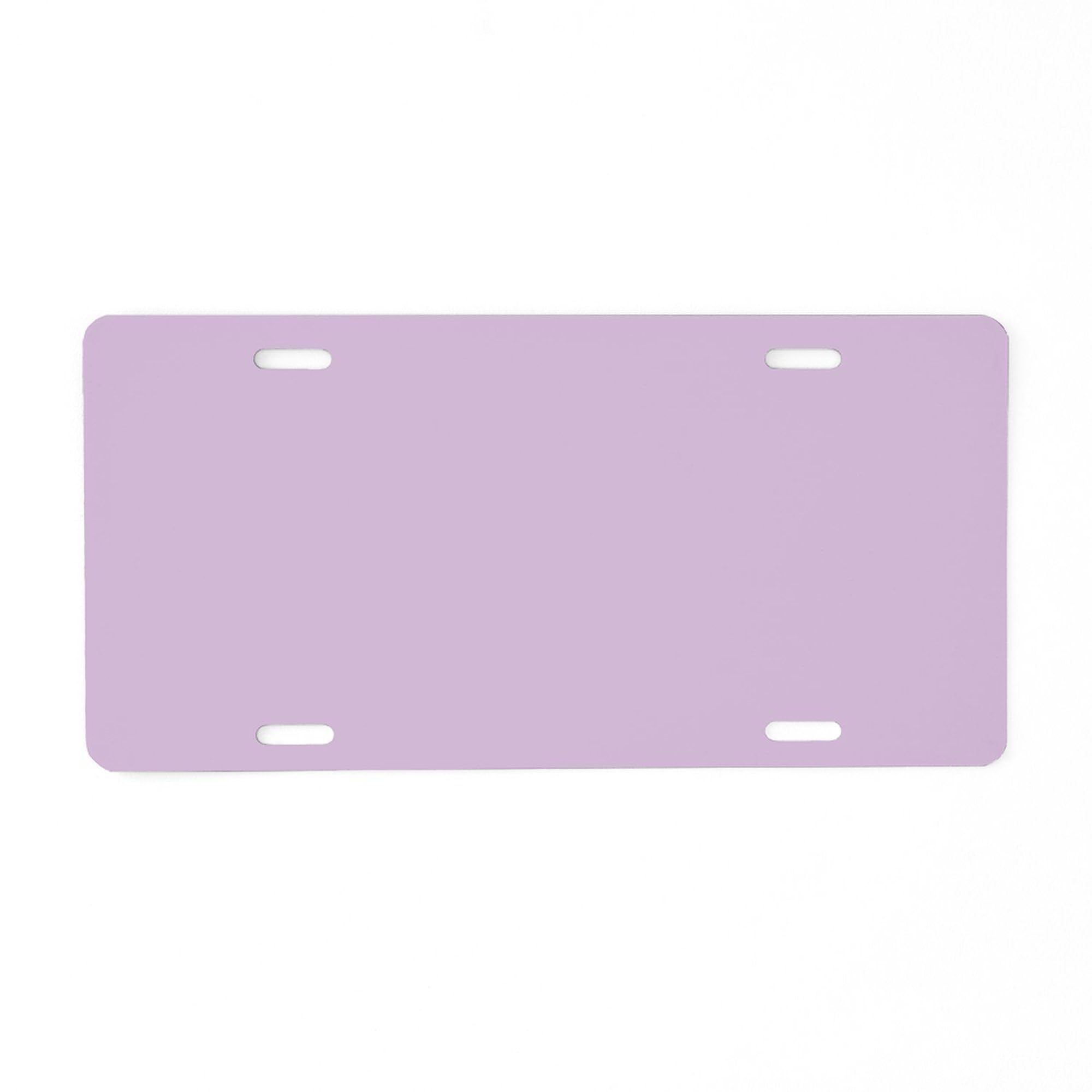 Solid Lavender Aluminum License Plate - Custom Front Vanity Tag for Cars & Vehicles | Perfect for Personalization, Gifts & Car Enthusiasts