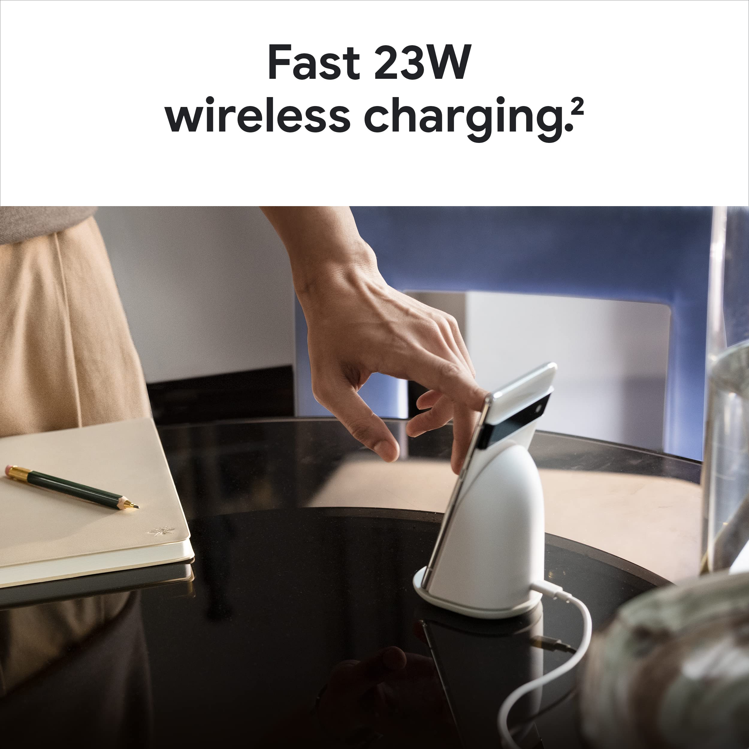 Google Pixel Stand 2nd Gen Wireless Charger - Fast Qi-Certified Charging for Pixel Phones & Compatible Devices - Perfect for Home, Office & Nightstand Use