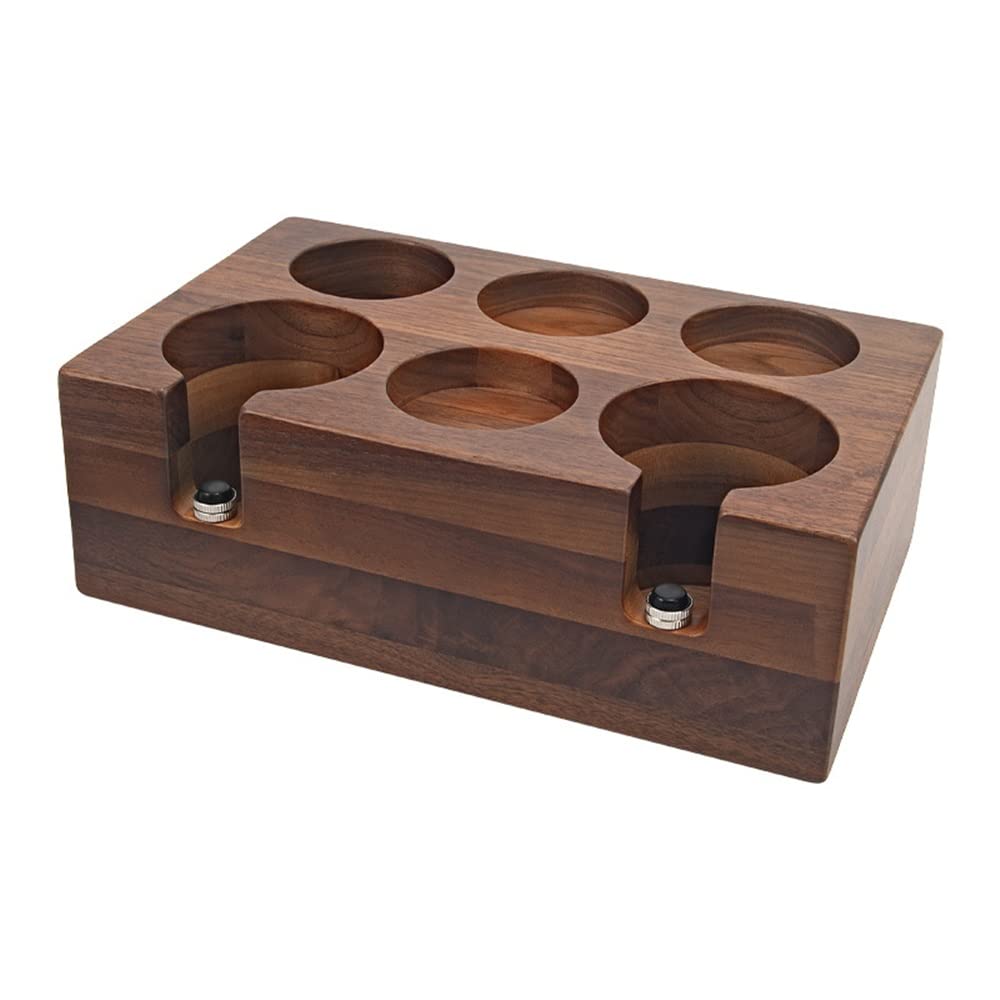 Premium Wooden Coffee Filter Tamper Holder & Stand - Barista-Quality Espresso Accessory for Home & Cafe Use - Durable Tamper Mat & Support Base Rack (Color A) - Perfect for Espresso Machines, French Press & Coffee Stations