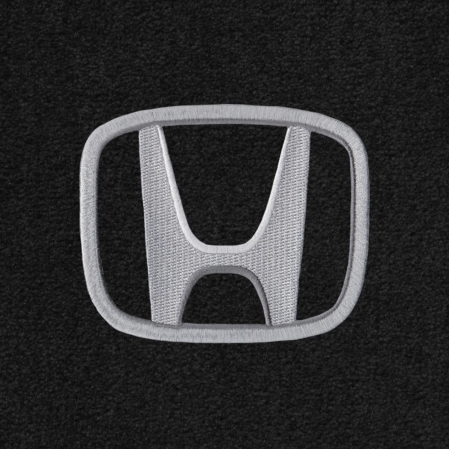 Premium Custom-Fit Carpet Floor Mats for 2013-2017 Honda Accord Sedan - Luxury Car Floor Liners with Honda H Silver Logo (Black, Includes Trunk Mat) - Perfect for All-Weather Protection & Interior Style Upgrade