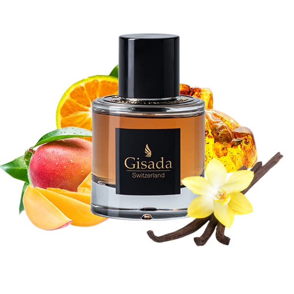 Gisada Ambassador Men's Cologne - Swiss-Made Luxury Perfume with Spicy, Floral & Citrus Notes - Fresh Citrus & Warm Woody Fragrance for Men - 1.7 fl.oz Eau de Toilette - Perfect for Daily Wear, Office & Evening Events