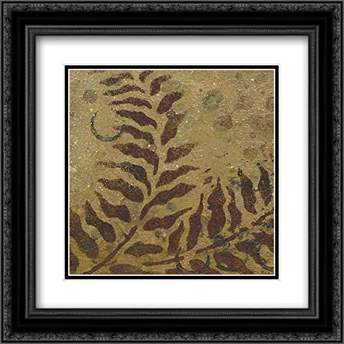 Michael Marcon 15x15 Black Ornate Framed Double Matted Museum Art Print - October Collage II Wall Decor for Living Room, Bedroom & Office