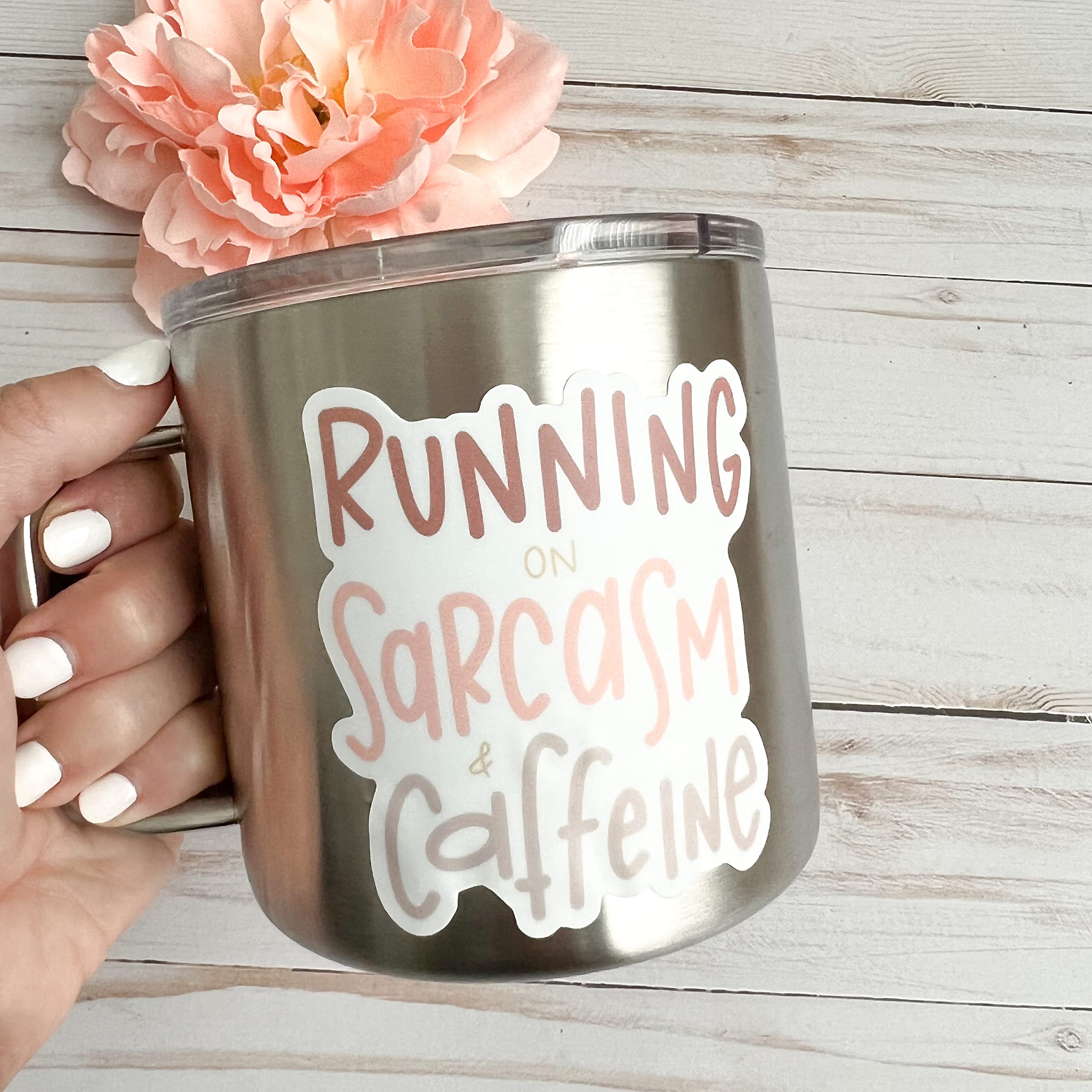 Funny Coffee Stickers - Caffeine Lover Decals with Sarcastic Quotes - Waterproof Vinyl Stickers for Laptops, Tumblers & Notebooks - Perfect Gift for Coffee Addicts & Baristas
