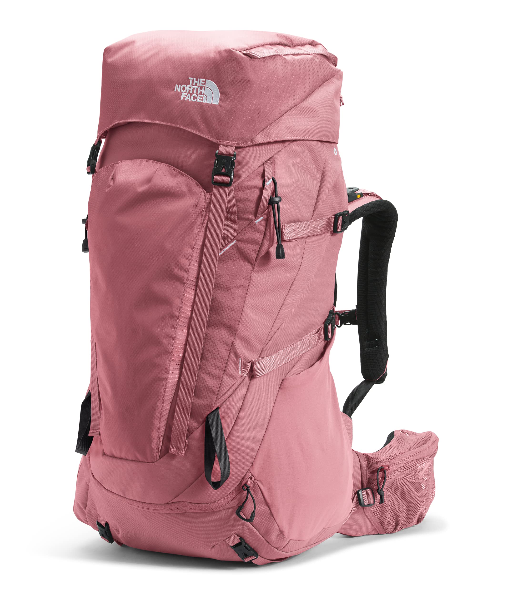The North Face Terra 55 Women's Backpack - Lightweight Hiking Pack for Outdoor Adventures, Slate Rose/TNF Black, X-Small/Small - Perfect for Day Hikes, Camping & Travel
