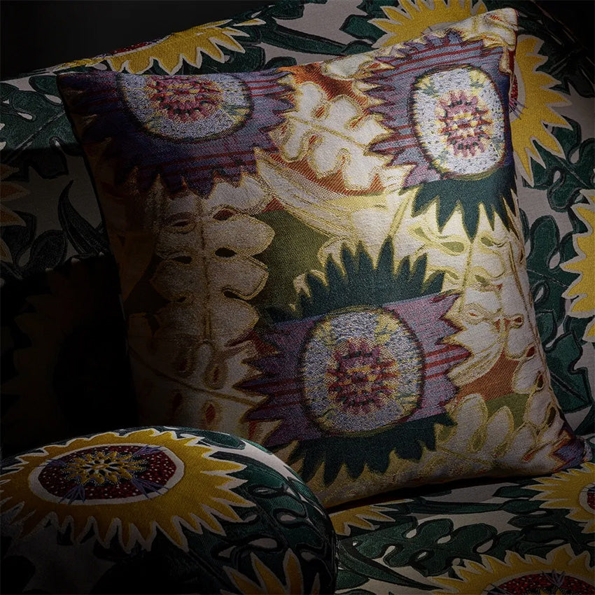 Christian Lacroix Soleils Osier Cushion - 50x50cm Luxury Decorative Throw Pillow for Sofa, Bed & Home Decor - Perfect for Living Room, Bedroom & Outdoor Patio