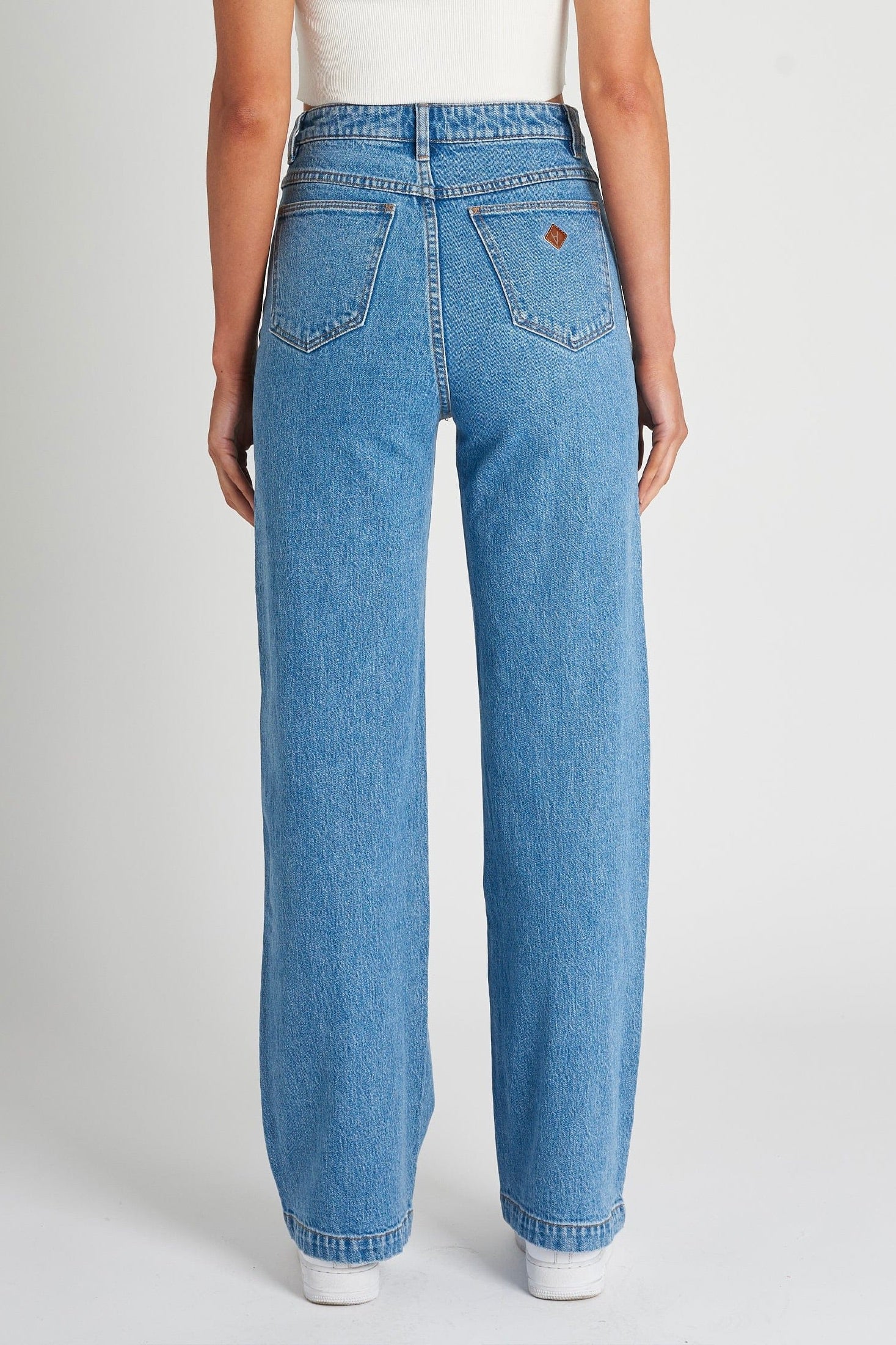 94 High & Wide Debbie Blue Jeans for Women - Comfortable Stretch Denim Pants for Casual Wear & Everyday Outfits